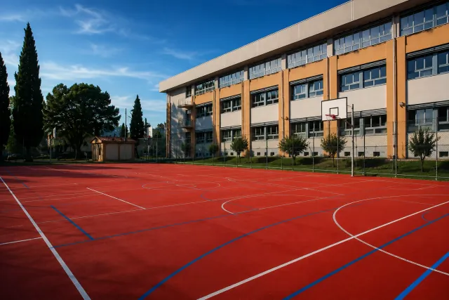 Multifunkcionalni teren u Ekonomskoj školi, Podgorica — Deco Floor
